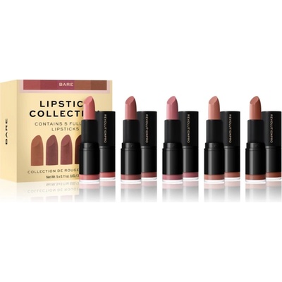 Revolution PRO Lipstick Collection комплект червила цвят Bare 5 бр