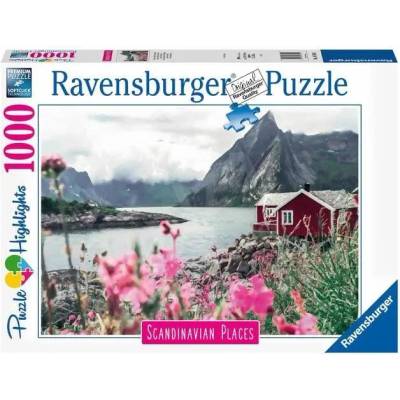 Ravensburger - Puzzle Scandinavian Cottage - Lofoten Norway - 1 000 piese