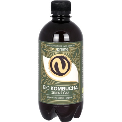 Nupreme Kombucha Zelený čaj BIO 400 ml