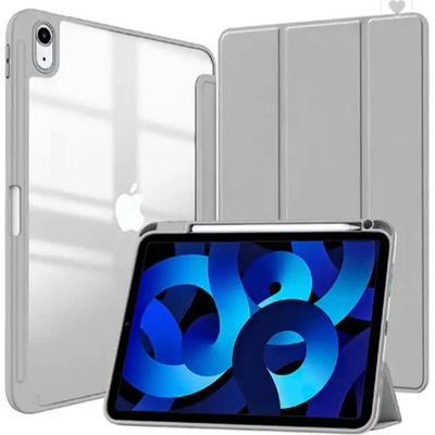SES 2v1 Smart flip cover+zadný silikónový ochranný obal s držiakom pero Xiaomi Redmi Pad SE 11 16556 šedý
