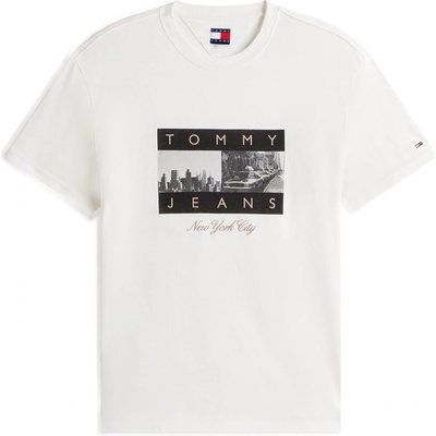 Tommy Jeans Тениска Tommy Jeans Men's TJ Photo Flag Regular Fit T-Shirt - Ecru