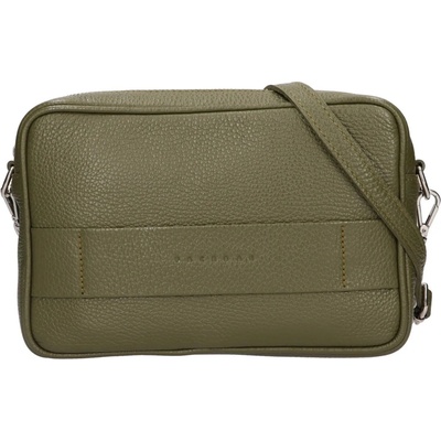 Facebag Trendy dámská kožená crossbody kabelka Martes olivová