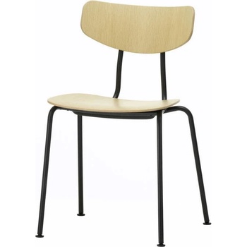 Vitra Moca natural oak seat / basic dark base
