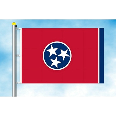 LIBEA, s.r.o. Tennessee vlajka Rozměr: 30×45 cm, Uchycení: Karabiny na stožár