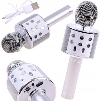 Sada na karaoke pro děti Jokomisiada IN0136 Bezdrátový karaoke mikrofon stříbrný