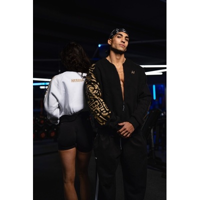Nebbia Gold Heritage Bomber čierna
