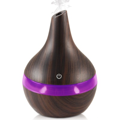HomePro HP-1814 Aroma difuzér na USB kabel 7 světel tmavě hnědý 300 ml