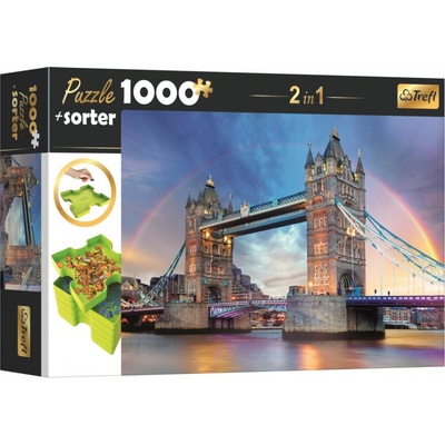 Trefl s třídičem 2v1 Tower Bridge Londýn 1000 dílků