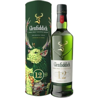 Glenfiddich 12 YO Festive Limited Edition - малцово шотландско уиски 700ml