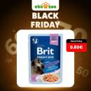 Brit Premium Sterilised Cat Delicate Fillets in Gravy with Salmon 85 g