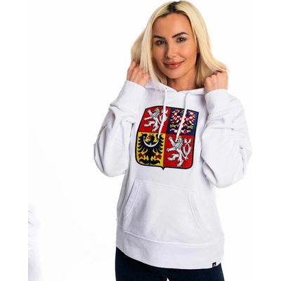 Kappa pánska mikina Logo Nathan Statní Znak Nášivka White