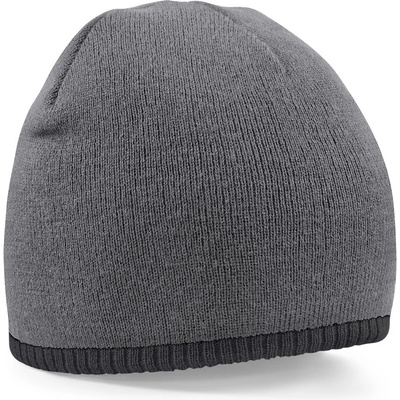 Beechfield dvoubarevná zimní čepice Beanie šedá-černá