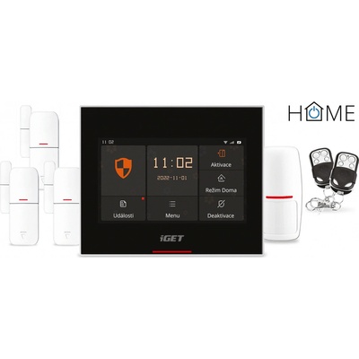 iGET HOME X5 Advanced - Inteligentní Wi-Fi/GSM alarm,v aplikaci i ovládání IP kamer a zásuvek,CZ app - 75020830 – Sleviste.cz