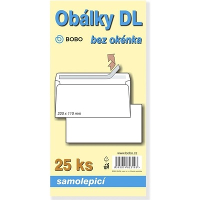 Obálky DL samolepicí (bal. 25ks)