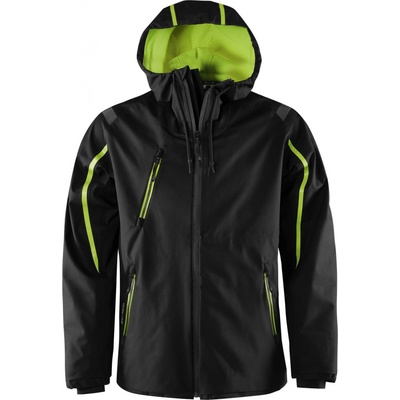 Fristads bunda GORE TEX 4864 GXP 3 čierna Výstražná žltá