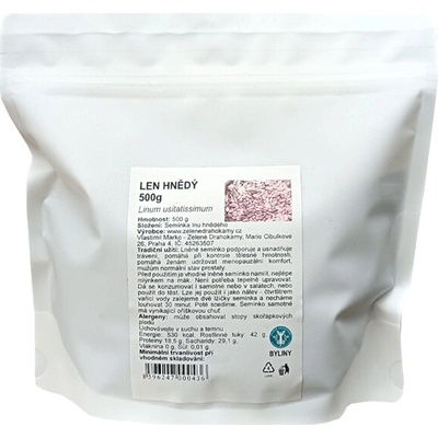Zelené Drahokamy Lněné semínko hnědé 500 g