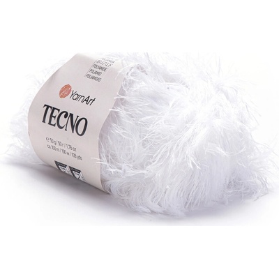 Yarn Art příze Tecno 01 bílá