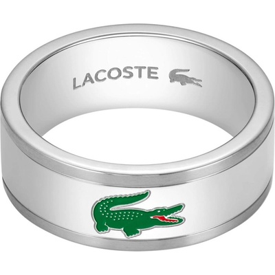 Lacoste Oceľový prsteň pre mužov Arthor 2040495