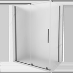 Mexen Velar плъзгаща се душ кабина 140 x 75 cm, матирана, четка Gun Gray - 871-140-075-31-66 (871-140-075-31-66)