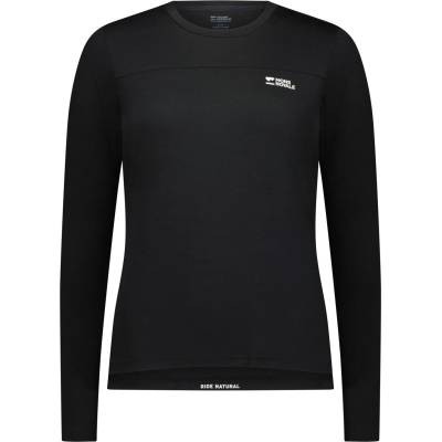 Mons Royale Дамска фланелка с дълъг ръкав за колоездене Mons royale Women's Diversion Merino Bike Jersey L/S Cycling jersey - Black - размер XL (156-2457-0115)