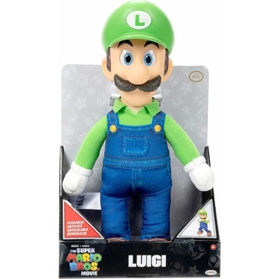 Jakks-Pacific Super Mario Bros. Movie Plush Figure Luigi 30 cm
