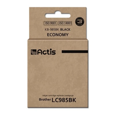 Compatible Касета с мастило Actis KB-985Bk (заместител за Brother LC985BK, стандартна, 28, 5 ml, черна) (KB-985Bk)