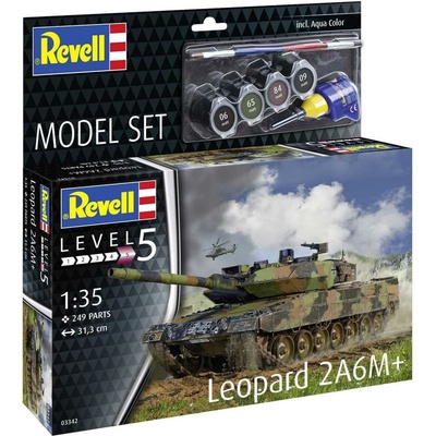 REVELL ModelSet tank 63342 Leopard 2 A6M+ 1:35