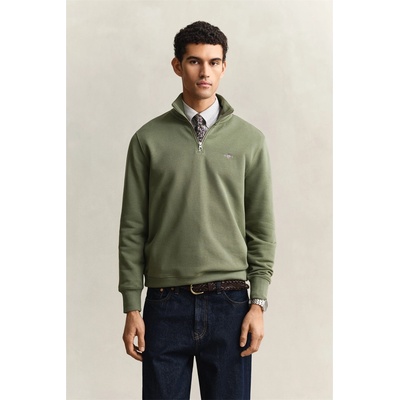 Gant Блуза Gant Shield Half-Zip Sweatshirt - Herb Green 379