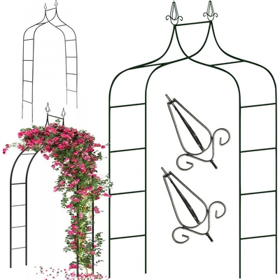 Verk Group Zahradní pergola květinová podpěra pro popínavé rostliny oblouk pro růže dekorativní kovová – Sleviste.cz