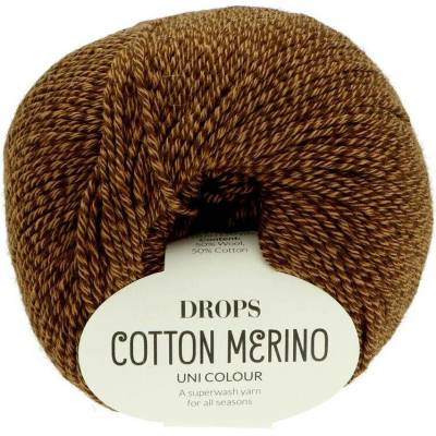 Drops Cotton Merino 39 melírovaná hnědá