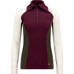 Aclima Дамско мериносово термобельо Aclima Women's Warmwool Polo Merino shirt - Fig / Tarmac / Nature (916-0849-0712)