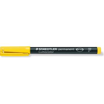 Image 1 of STAEDTLER Маркер Staedtler Lumocolor 318 OHP F, жълт (21108-А-ЖЪЛТ)