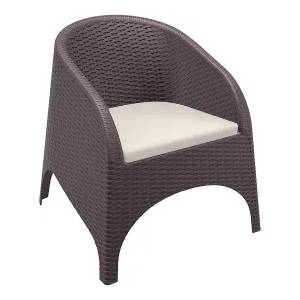 Siesta Exclusive SI-Кресло ратан 74x75xh80cm ARUBA КАФЯВО (804) 2 цвята (014204)
