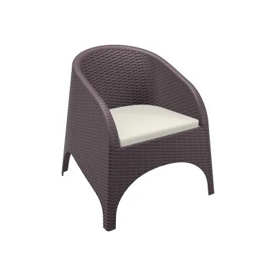 Siesta Exclusive SI-Кресло ратан 74x75xh80cm ARUBA КАФЯВО (804) 2 цвята (014204)