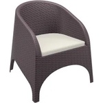 Siesta Exclusive SI-Кресло ратан 74x75xh80cm ARUBA КАФЯВО (804) 2 цвята (014204)