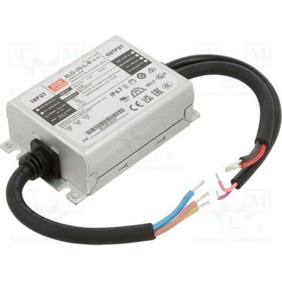MEAN WELL XLG-20-L-B Napájecí zdroj: spínaný; LED; 20W; 32,4÷54VDC; 350mA; 90÷305VAC