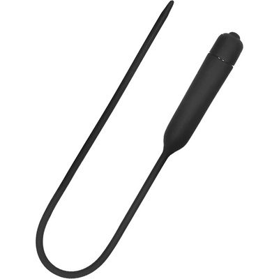 Shots Ouch! Silicone Vibrating Bullet Plug Extra Long Urethral Sounding