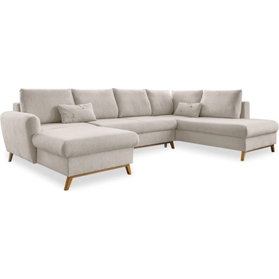 Miuform Бежов U-образен разтегателен диван, десен ъгъл Scandic Lagom - Miuform (Lagom LCL-2QBK-HAEECR MAS400)