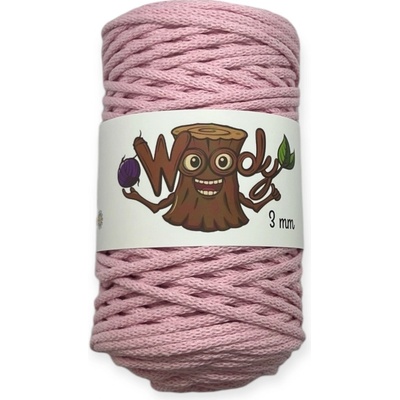 Woody 3 mm - Pudrová růžová