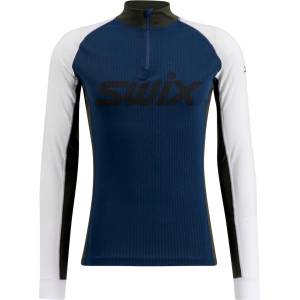 Swix Синтетично термобельо Swix RaceX Classic Half Zip Synthetic base layer - Dark Navy / Bright White - размер XXL (014-2469-0415)