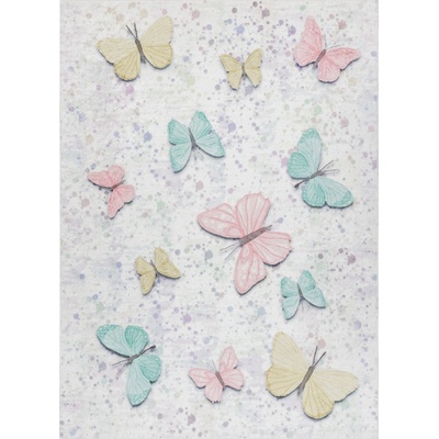 Dywany Łuszczów Bambino 1610 Butterflies cream Béžová