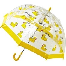 Blooming Brollies Dětský průhledný holový deštník Buggz Kids Stuff Ducks