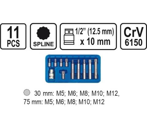 Sada bitov Spline 11 ks