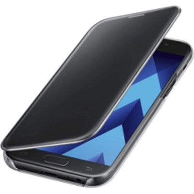 Samsung Clear View Cover EF-ZA520CBEGWW - оригинален кейс през който виждате информация от дисплея за Samsung Galaxy A5 (2017) (черен)
