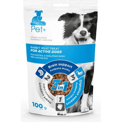 ACTIVE Pochúťka Pet + 3v1 pes DOGS králičie 100 g