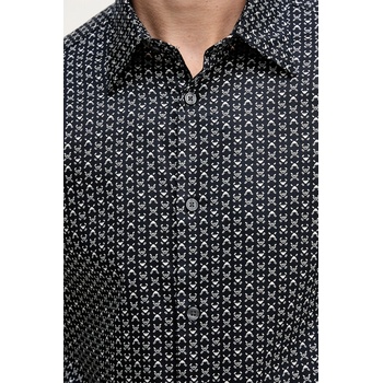 Giorgio Armani Риза Emporio Armani в тъмносиньо със стандартна кройка с класическа яка EM001537 AF14130 (EM001537.AF14130)