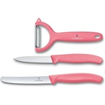 Victorinox Комплект ножове и белачка Victorinox Swiss Classic Trend Colors, 3 части, неръждаема стомана, розов (6.7116.33L12)