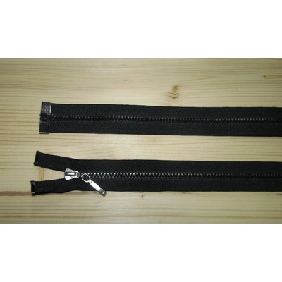Kostenný zips čierny 3mm deliteľný jednosmerný 75m