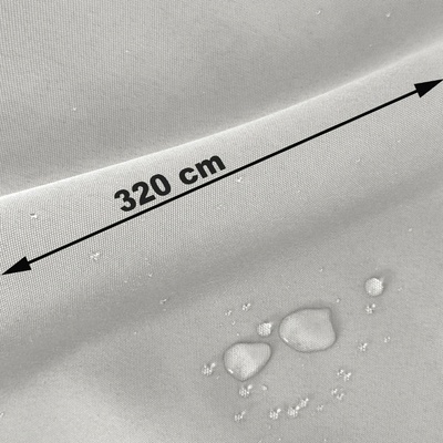 Vodu odpuzující oxfordová látka s teflonovou úpravou, 165 g/m², šíře 320 cm, světle šedá