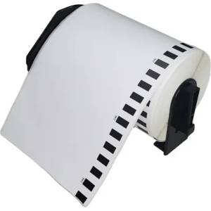Makki Съвместими етикети, Makki за Brother DK-22246, White Continuous Length Paper Tape 103mm x 30.48m, Black on White - MK-DK-22246 (MK-DK-22246)